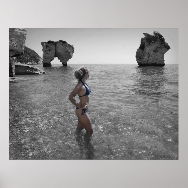 Póster Poster fotográfico chica de Bikini (Frente)