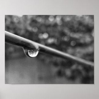Póster poster fotográfico de agua blanca y negra
