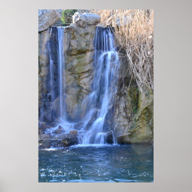 Póster Poster fotográfico de cascada (Frente)