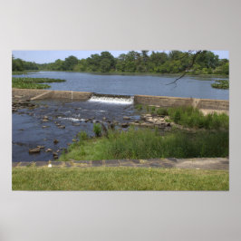 Póster Poster fotográfico de cascada de agua