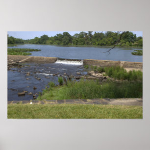 Póster Poster fotográfico de cascada de agua