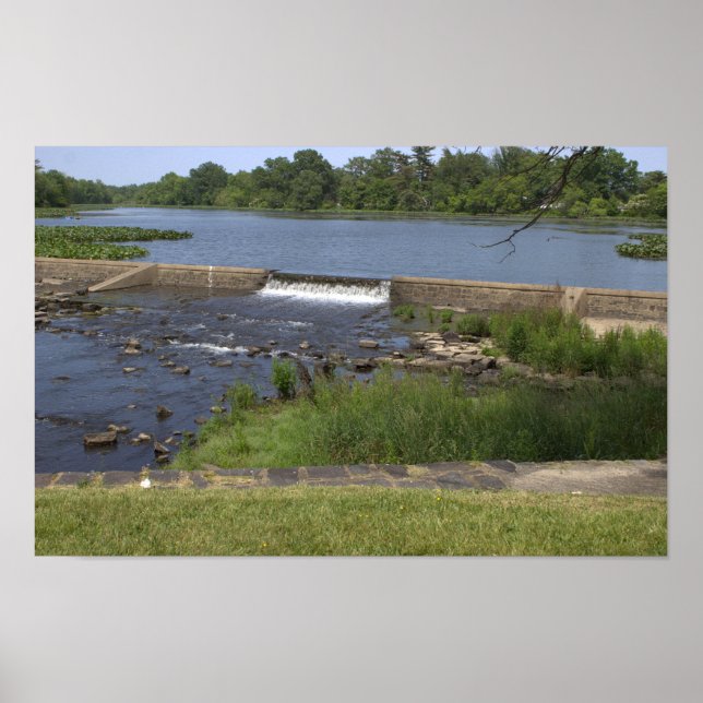 Póster Poster fotográfico de cascada de agua (Frente)