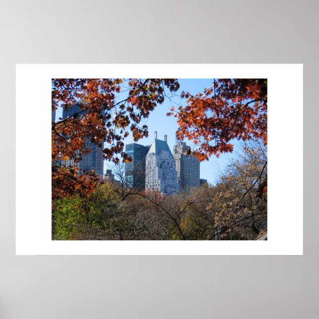 Póster Poster fotográfico de FALL IN CENTRAL PARK NYC (Frente)