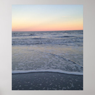 Póster Poster fotográfico de Florida Sunset Beach Ocean