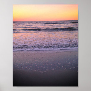 Póster Poster fotográfico de Florida Sunset Beach Ocean