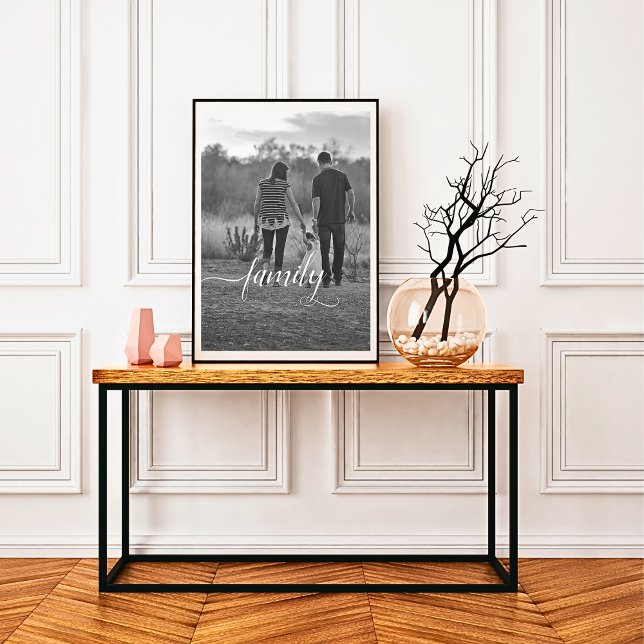 Póster Poster fotográfico de guiones familiares de B&W (Subido por el creador)