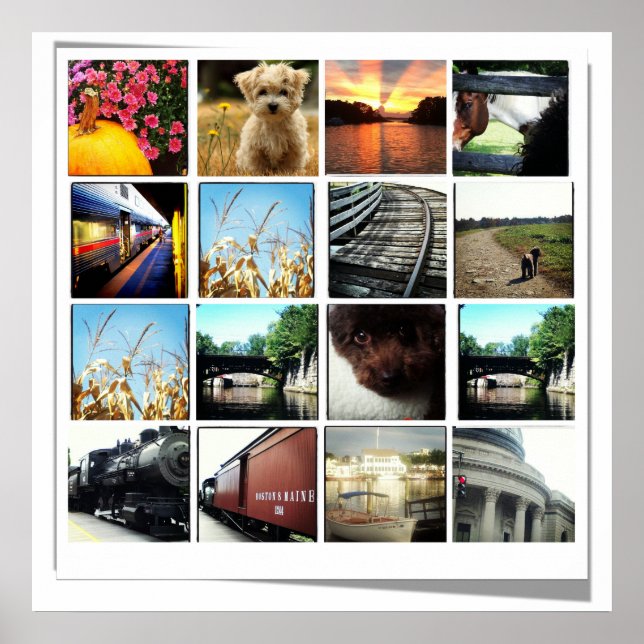 Póster poster fotográfico de instagram (Frente)