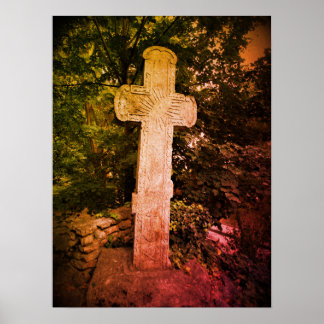 Póster Poster fotográfico de la Antigua Cruz de Piedra