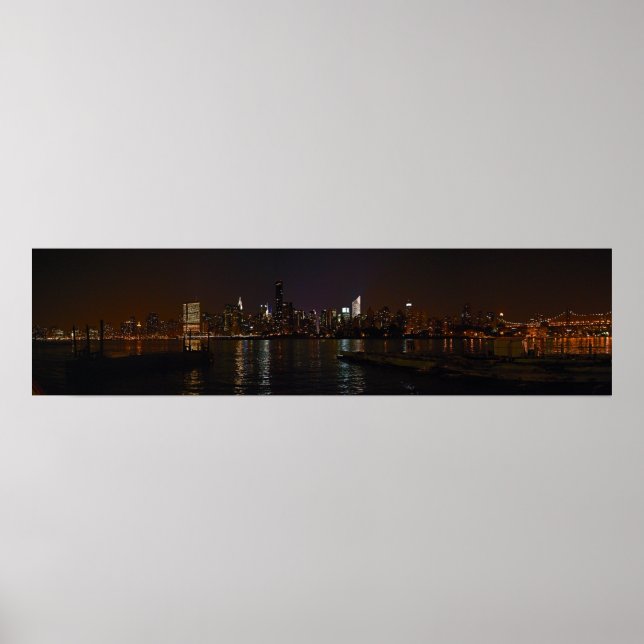 Póster Poster fotográfico de la ciudad de Nueva York (Frente)