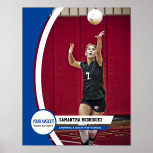 Póster Poster fotográfico de la Escuela de marcos curvado