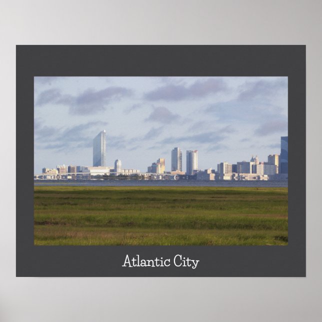 Póster Poster fotográfico de la línea aérea de Atlantic C (Frente)