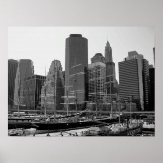 Póster Poster fotográfico de Manhattan, South Sea Port