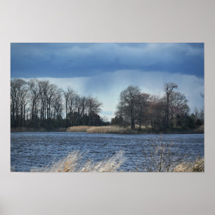 Póster Poster fotográfico de paisaje acuático