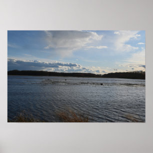 Póster Poster fotográfico de paisaje acuático