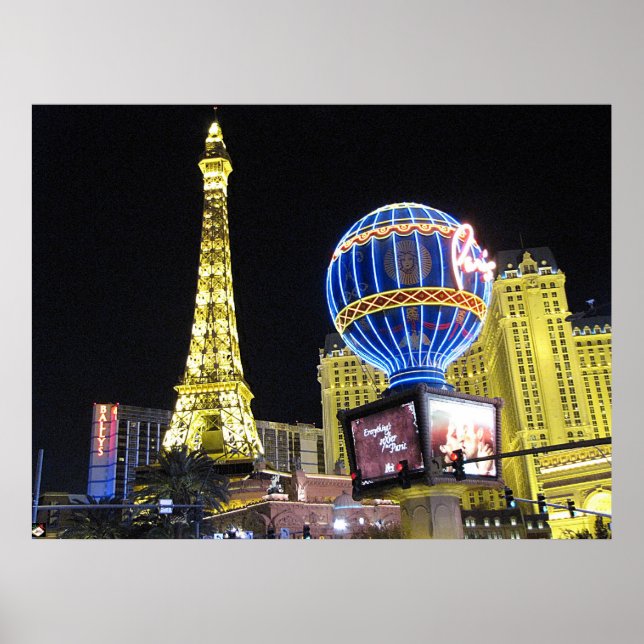 Póster Poster fotográfico de París Las Vegas (Frente)