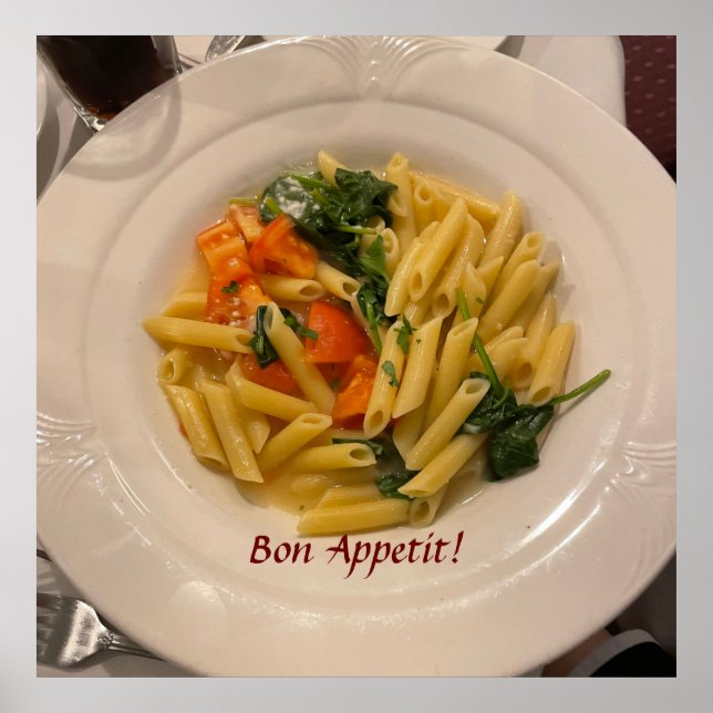 Póster Poster fotográfico de Pasta (Frente)