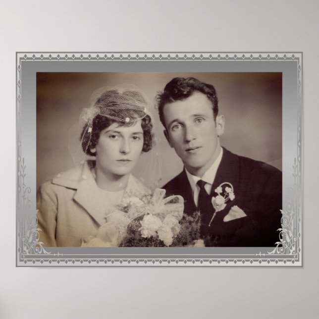 Póster Poster fotográfico de personalizado de borde de pl (Frente)