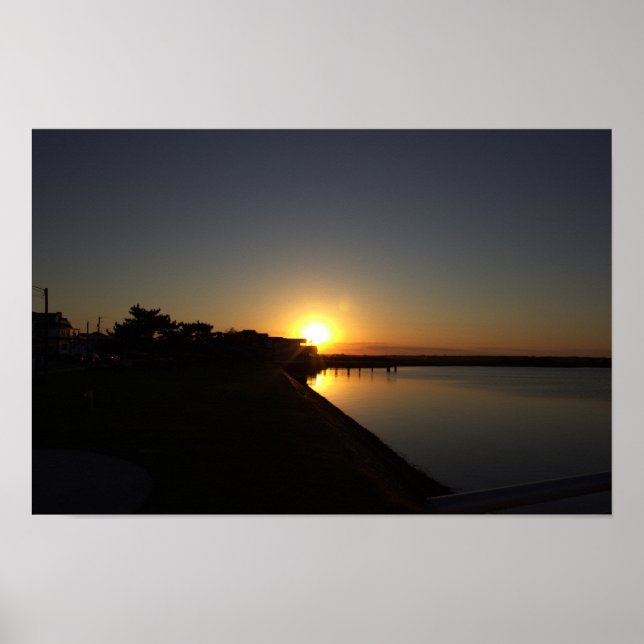 Póster Poster fotográfico de Sunset Waterscape (Frente)