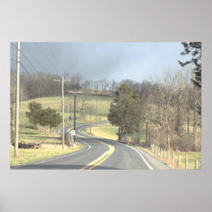 Póster Poster fotográfico de Winding Road