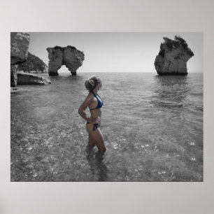 Póster poster fotográfico del chica de Bikini