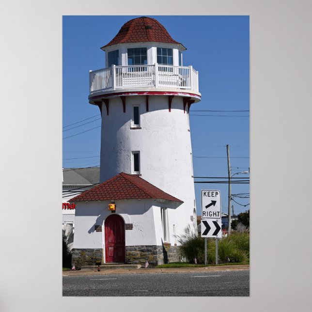 Póster Poster fotográfico del faro de Brigantine (Frente)