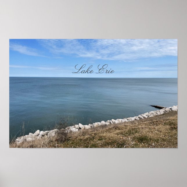 Póster Poster fotográfico del lago Erie (Frente)