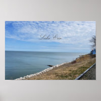 Poster fotográfico del lago Erie