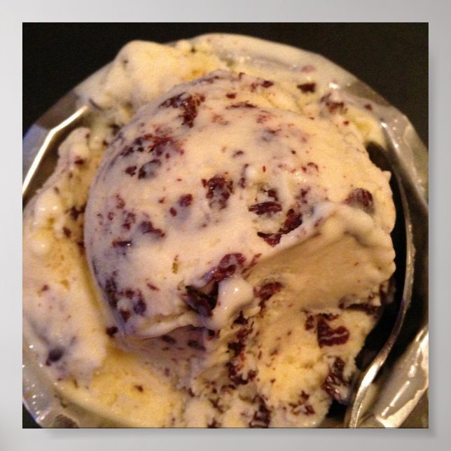 Póster Poster fotográfico italiano de postre Gelato (Frente)