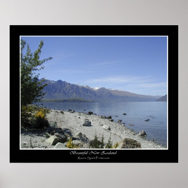Póster poster fotográfico "LAKE WAKATIPU, NZ" (Frente)