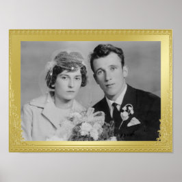 Póster Poster fotográfico personalizado de marco de borde