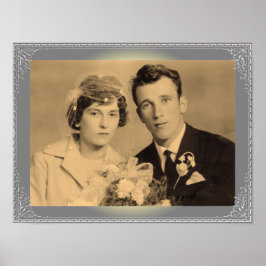 Póster Poster fotográfico personalizado de marco de borde