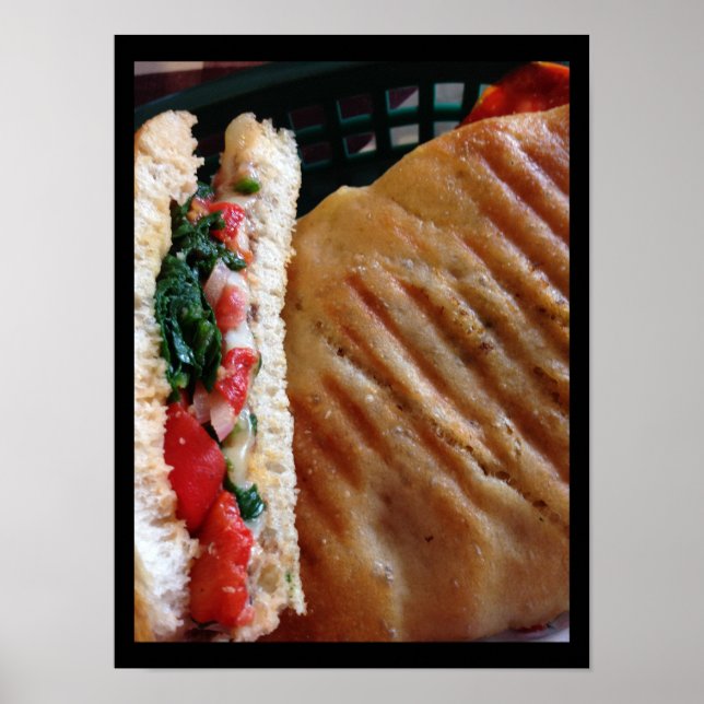Póster Poster fotográfico Veggie Panini (Frente)