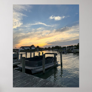 Póster Poster fotográfico Waterscape Sunset