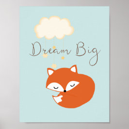 Póster Poster Fox Baby Nursery
