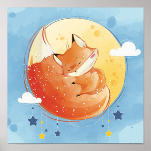 Póster Poster Fox Sleepy