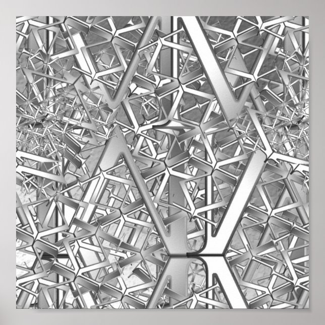 Póster Poster fractal (Frente)