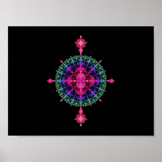 Póster Poster fractal (Frente)