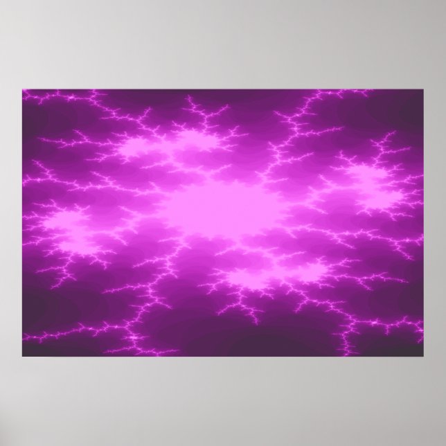 Póster Poster Fractal Mega Lightning (Frente)