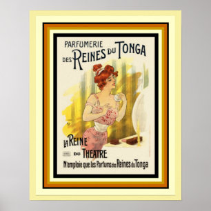 Póster Poster francés 16 x 20 del anuncio de Reines Du