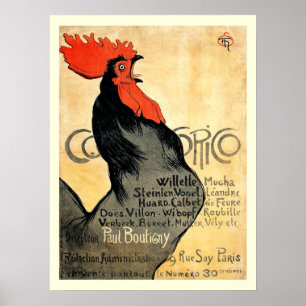 Póster Poster francés Cocorico Vintage