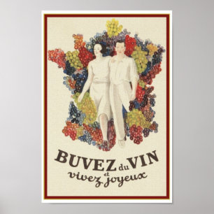 Póster Poster francés retro