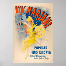 Poster francés: Vin Mariani, vino tónico francés