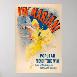 Póster Poster francés: Vin Mariani, vino tónico francés