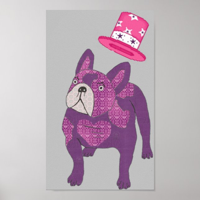 Póster Poster Französische Bulldogge (Frente)