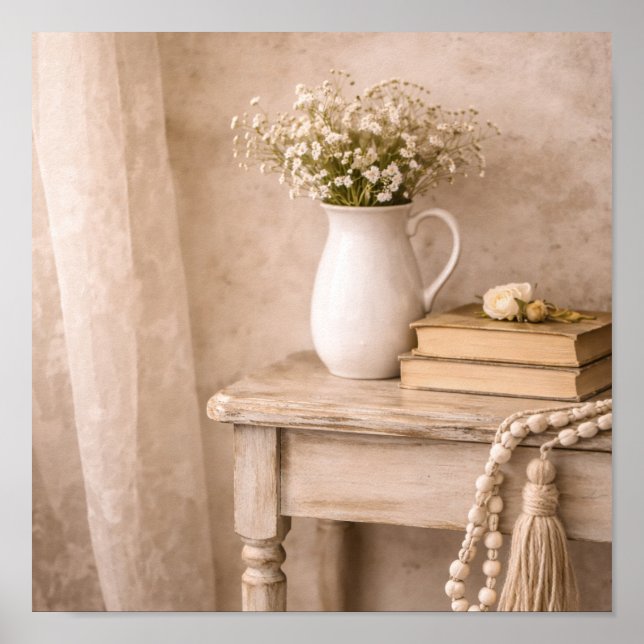 Póster Poster French Country Farmhouse Table (Frente)