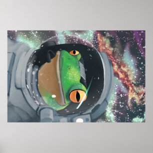 Póster Poster Frogstronauta
