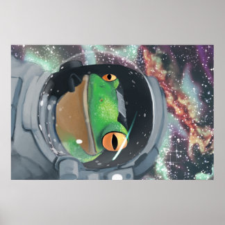 Póster Poster Frogstronauta