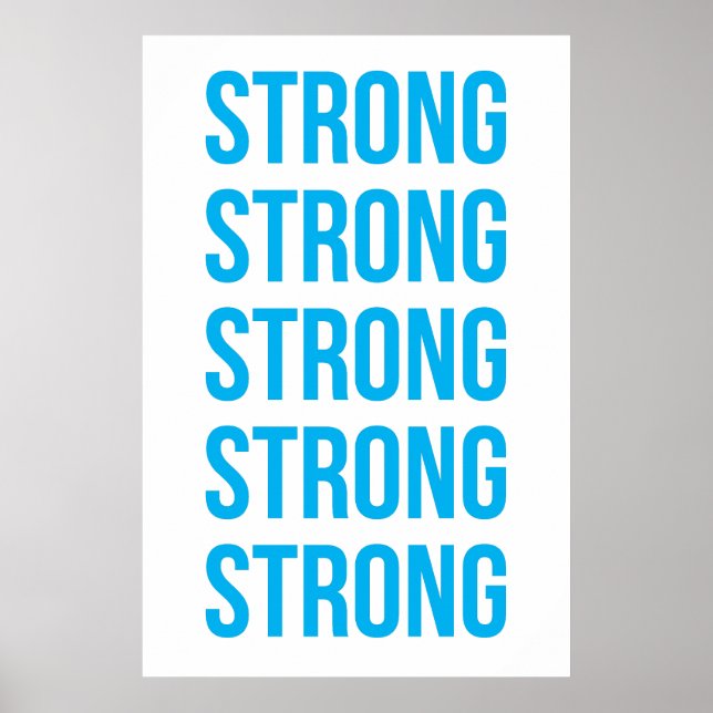 Póster Poster fuerte (Frente)