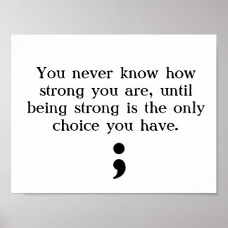 Póster poster fuerte