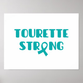Póster Poster fuerte y pinturas Tourette